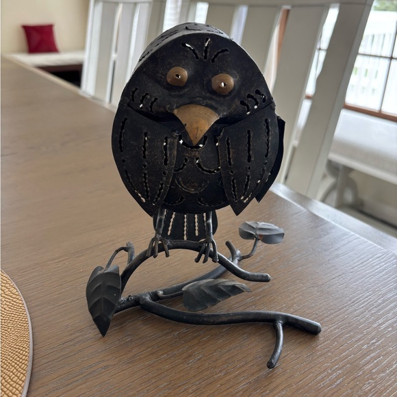 Metal Owl Tea Light Holder - Picture 1 of 7